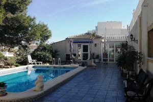 Three bedroom, two bathroom detached villa with private pool and separate apartment for sale on the Orihuela-Costa