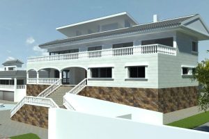 Exclusive project of three storey house for sale in Las Filipinas, Villamartin, Orihuela-Costa