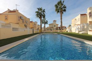 Two bed, one bath first floor apartment for sale in sought-after Residencial Las Colinas de La Zenia