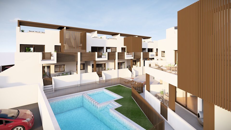 3 bedroom, 2 bathroom first floor new build duplex apartment (bungalow) for sale in Pilar de la Horadada