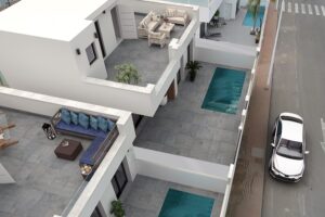 Detached 3 bed, 3 bath new build villa with private swimming pool for sale in San Pedro del Pinatar