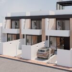 New build townhouse with 3 bedrooms, 2 bathrooms, and private swimming pool for sale in San Pedro del Pinatar
