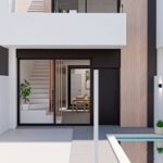 New build townhouse with 3 bedrooms, 2 bathrooms, and private swimming pool for sale in San Pedro del Pinatar