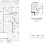Floor plan for 3 bed, 2 bath ground floor duplex apartment (bungalow) in Pilar de la Horadada